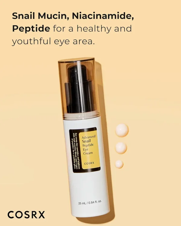 COSRX Advanced Snail Peptide Eye Cream.
