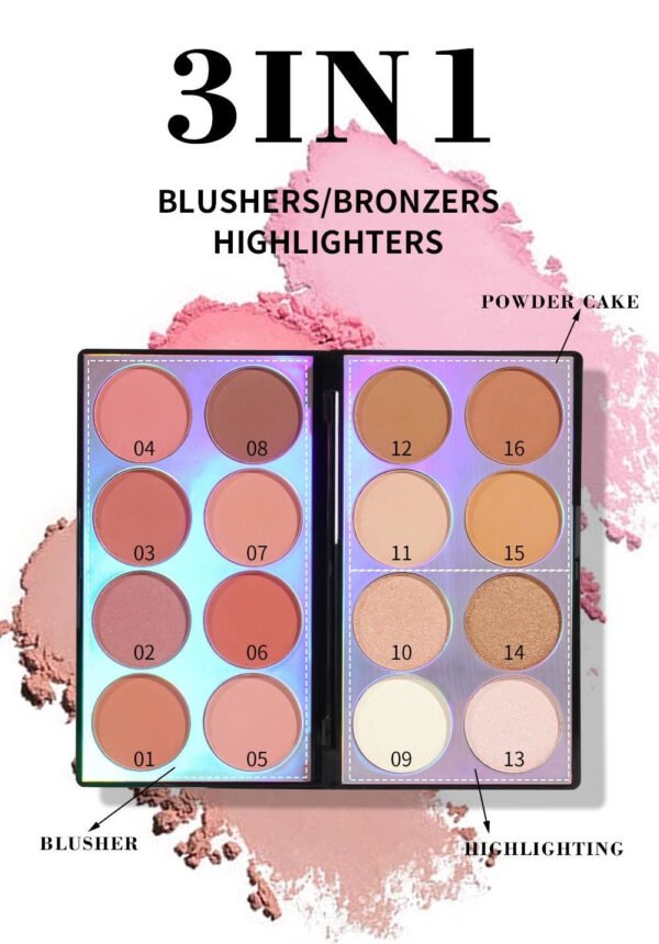 Miss Rose 16 Color Face Palette