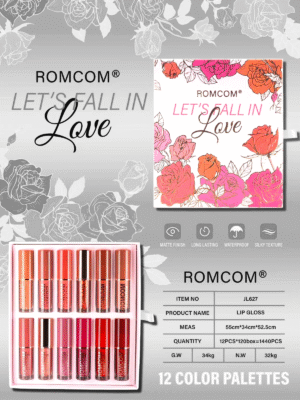 Romcom Cosmetics lip gloss set