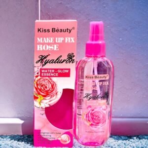 Kiss Beauty Rose Hyaluron Makeup Fix Setting Spray – Hydrating & Long-Lasting Finish