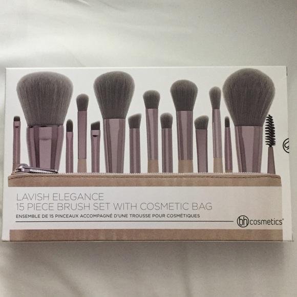 BH Cosmetics Lavish Elegance 15 Piece Brush Set with a bag