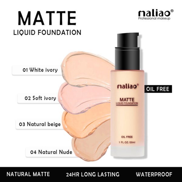 Maliao Matte Liquid Foundation Oil-Free - Effortless Perfection for a Shine-Free Finish