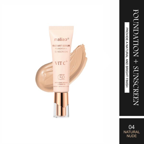 Maliao Foundation + Sunscreen - Natural Bright Finish for Radiant Skin