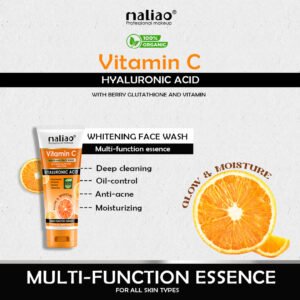 Maliao Vitamin C Whitening Face Wash with Berry Glutathione & Hyaluronic Acid
