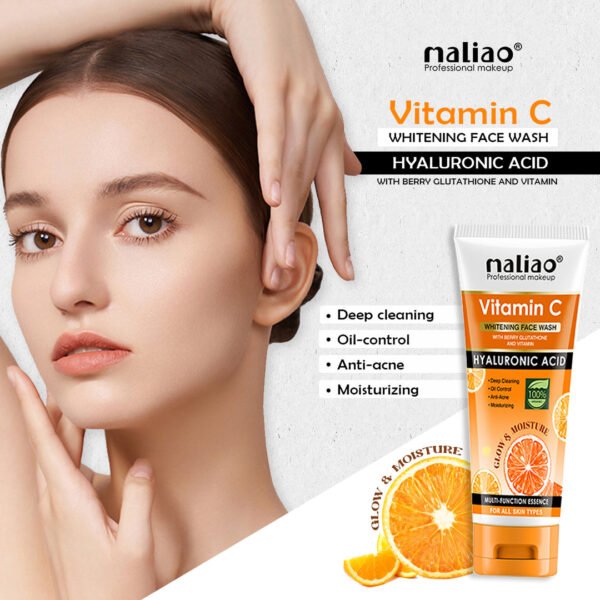 Maliao Vitamin C Whitening Face Wash with Berry Glutathione & Hyaluronic Acid