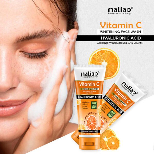 Maliao Vitamin C Whitening Face Wash with Berry Glutathione & Hyaluronic Acid