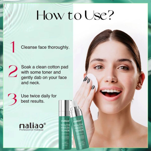 Maliao Youth Freeze Toner with Tea Tree Green - Refreshing and Clarifying Toner for Clear, Youthful Skin
