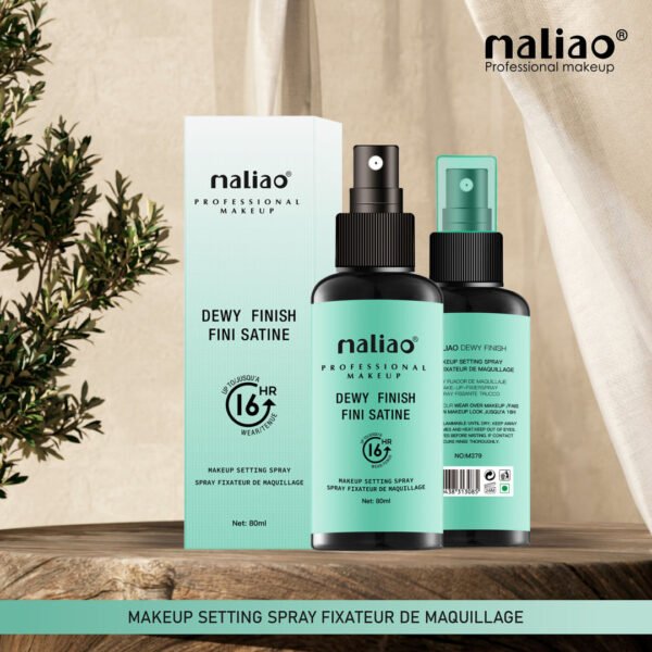 Maliao Dewy Finish Fini Satine Makeup Setting Spray - Seal Your Glamour with a Radiant Dewy Glow