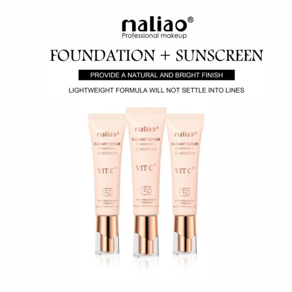 Maliao Foundation + Sunscreen - Natural Bright Finish for Radiant Skin