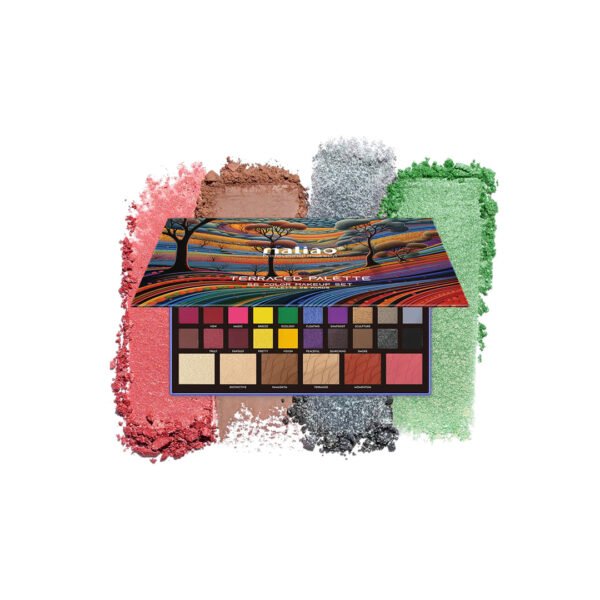 Maliao Terraced Palette - 56 Highly Pigmented Shades | Versatile Eyeshadow & Blush Palette