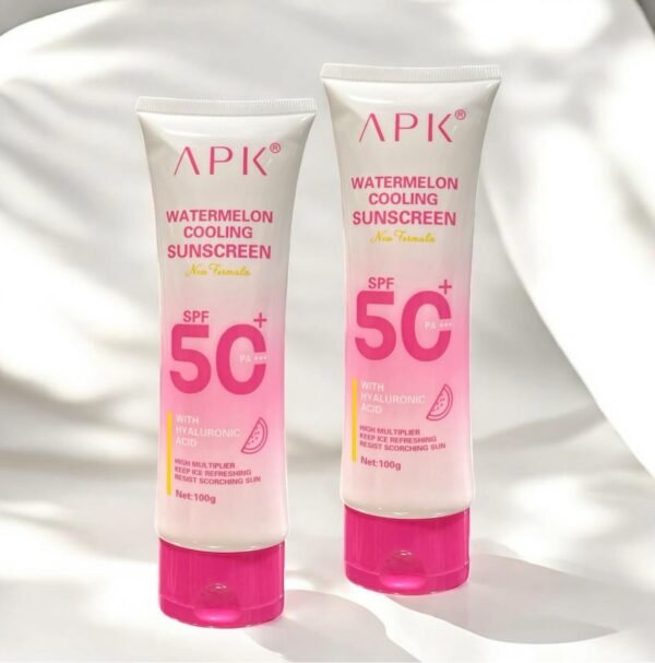 APK Watermelon Cooling Sunscreen SPF 50+ | Hydrating & UV Protection
