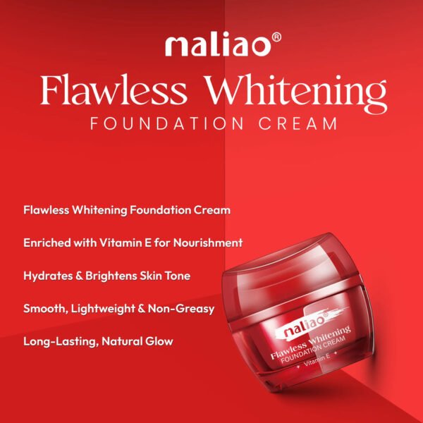 Maliao Flawless Whitening Foundation Cream with Vitamin E.