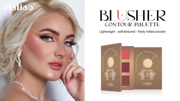 Maliao Blusher Contour Palette - Lightweight, Soft-Textured Powder