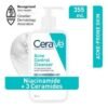15 CeraVe Acne Foaming Cream Cleanser – 4% Benzoyl Peroxide | Deep Pore Cleanser for Oily Acne-Prone Skin