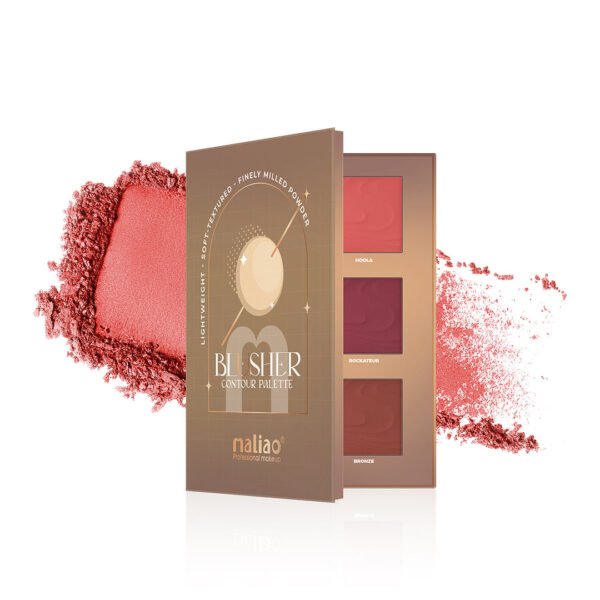 Maliao Blusher Contour Palette - Lightweight, Soft-Textured Powder