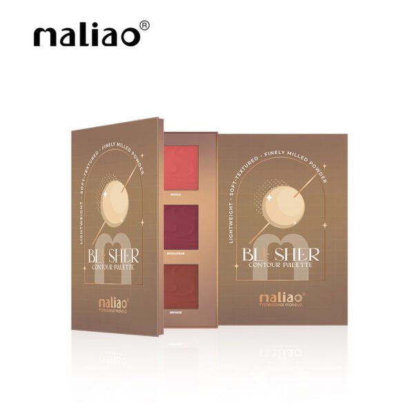 Maliao Blusher Contour Palette - Lightweight, Soft-Textured Powder