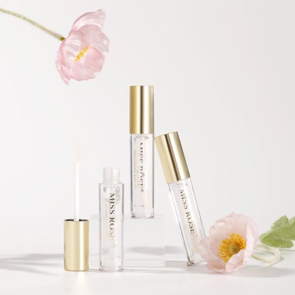 Miss Rose Transparent Lip Gloss – Hydrating & Glossy Finish