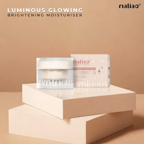 Maliao Vitamin C & Kojic Acid Brightening Moisturizer – Dark Spot Corrector & Radiant Glow,