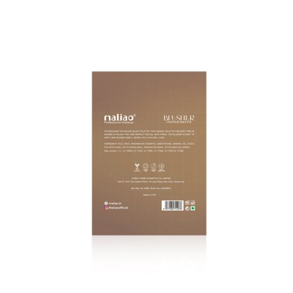 Maliao Blusher Contour Palette - Lightweight, Soft-Textured Powder