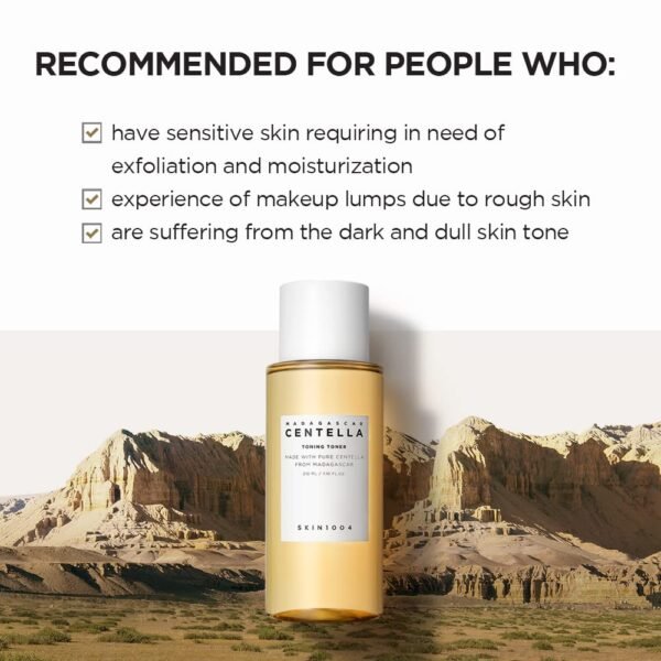 61lO9n1ORFL._SL1500_ Centella Toning Toner – 3-in-1 Soothing, Mild Exfoliating Daily Toner by SKIN1004 (210ml)