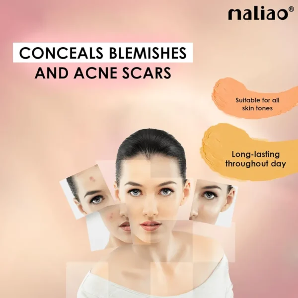 Maliao Colour Correcting Concealer | Redness & Dark Circles Neutralizer | Full Coverage & Long-Lasting | Lightweight & Blendable Formula