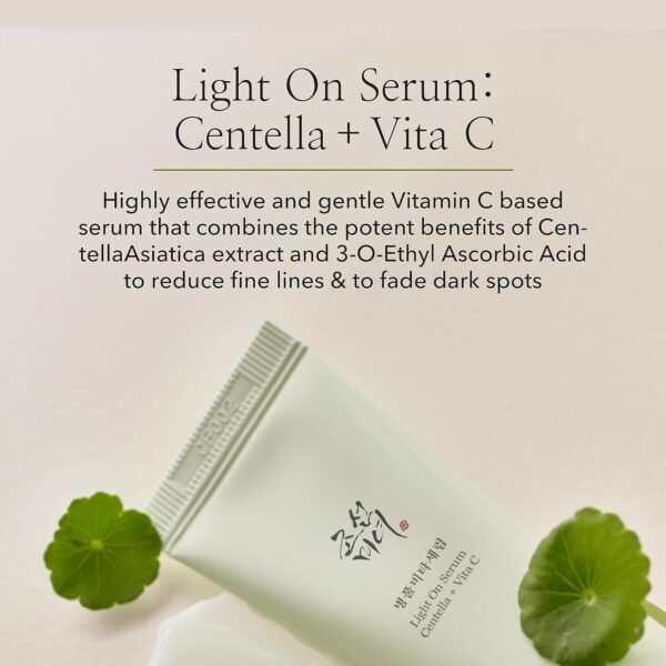 Beauty of Joseon Light On Serum Vitamin C – Dark Spot Corrector with Centella, Hydrating Korean Skincare – 30ml