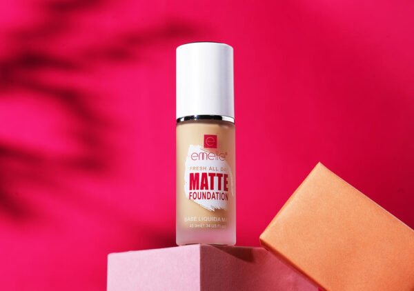 Designfreshalldaymattefoundation Emelie Fresh All Day Matte Foundation – 40ml Liquid Formula for Long-Lasting Oil Control
