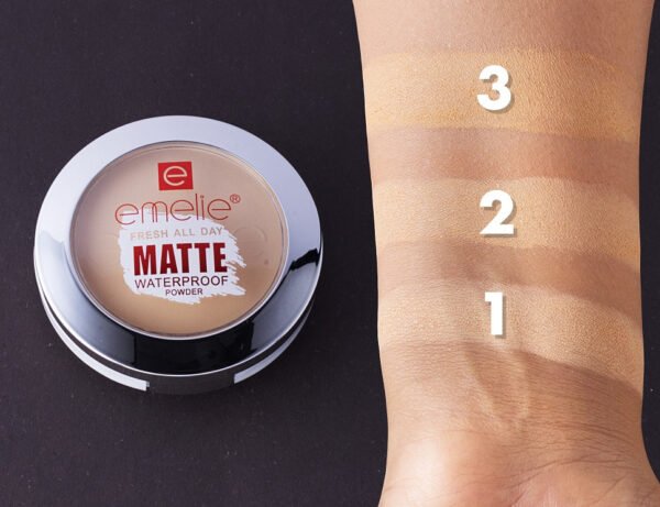 EmilyfreshalldayMattewaterproof Emelie Fresh All Day Matte Waterproof Powder Foundation