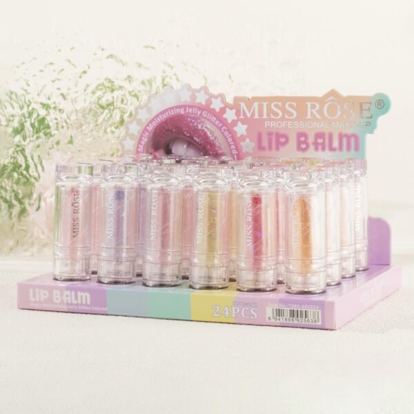 Miss Rose Jelly Glitter Colored Lip Balm