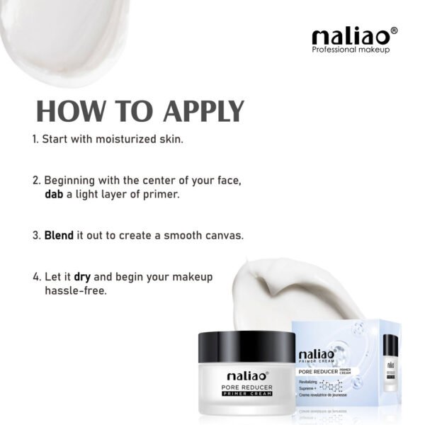 Maliao Pore Reducer Primer Cream - Silky Smooth Perfection for Flawless Complexion