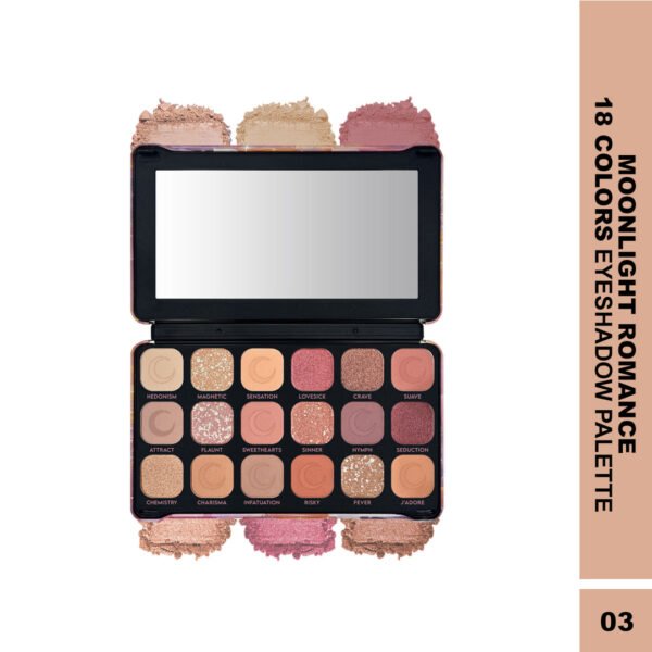 Maliao 18-Color Eyeshadow Palette – Blendable Matte & Shimmer Shades for Stunning Eye Makeup Looks – Highly Pigmented, Long-Lasting Eye Shadow Palette for All Skin Tones
