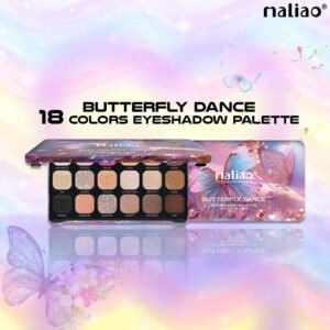 Maliao 18-Color Eyeshadow Palette – Blendable Matte & Shimmer Shades for Stunning Eye Makeup Looks – Highly Pigmented, Long-Lasting Eye Shadow Palette for All Skin Tones
