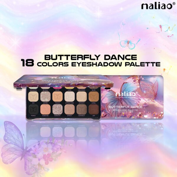 Maliao 18-Color Eyeshadow Palette – Blendable Matte & Shimmer Shades for Stunning Eye Makeup Looks – Highly Pigmented, Long-Lasting Eye Shadow Palette for All Skin Tones