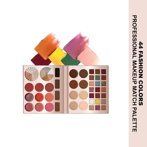 Maliao 44-Color Shadow Palette - Highlighter, Contour, Blusher, Eyebrow, and Eyeshadow