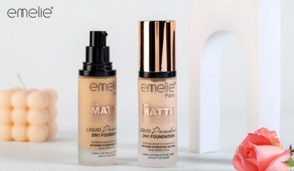 Emelie Paris Matte Maker Liquid Powder Foundation – 2 in 1 Long Lasting Matte Finish