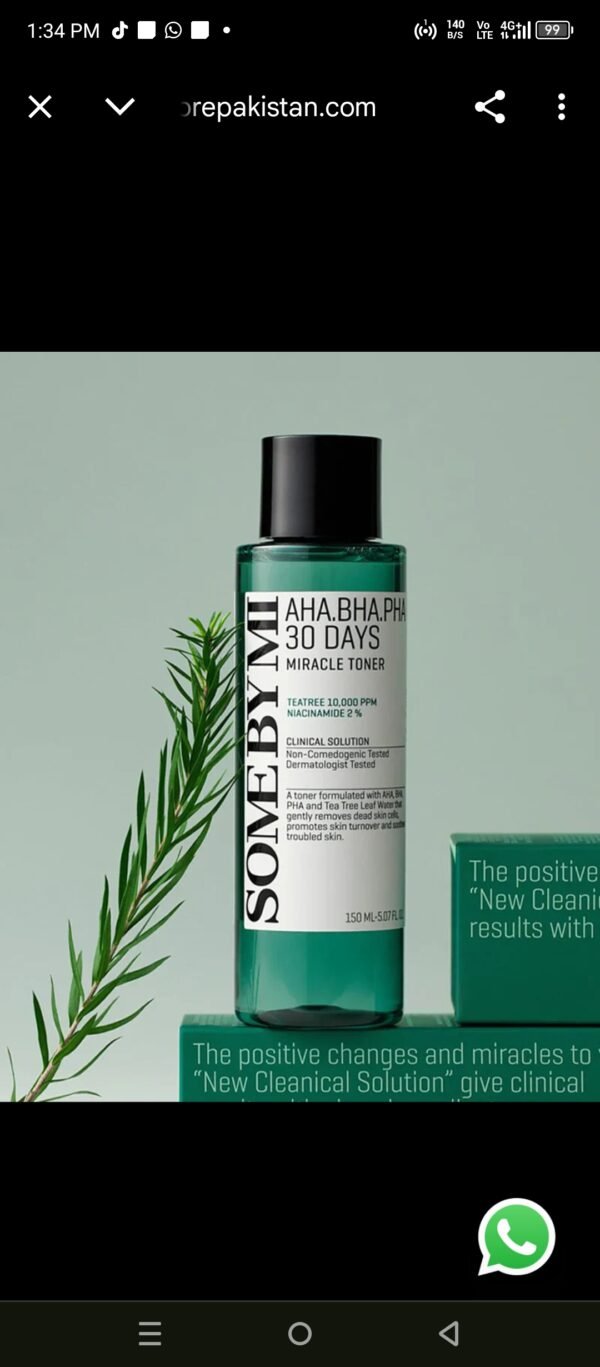 SOMEBYMI AHA BHA PHA 30 Days Miracle Toner – 150ml | Tea Tree & Niacinamide Skin Care