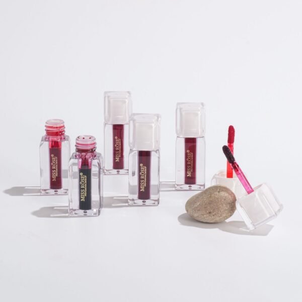 Miss Rose Crystal No Transfer 2in1 Lipstick Tint & Liquid Blusher 6pcs Set