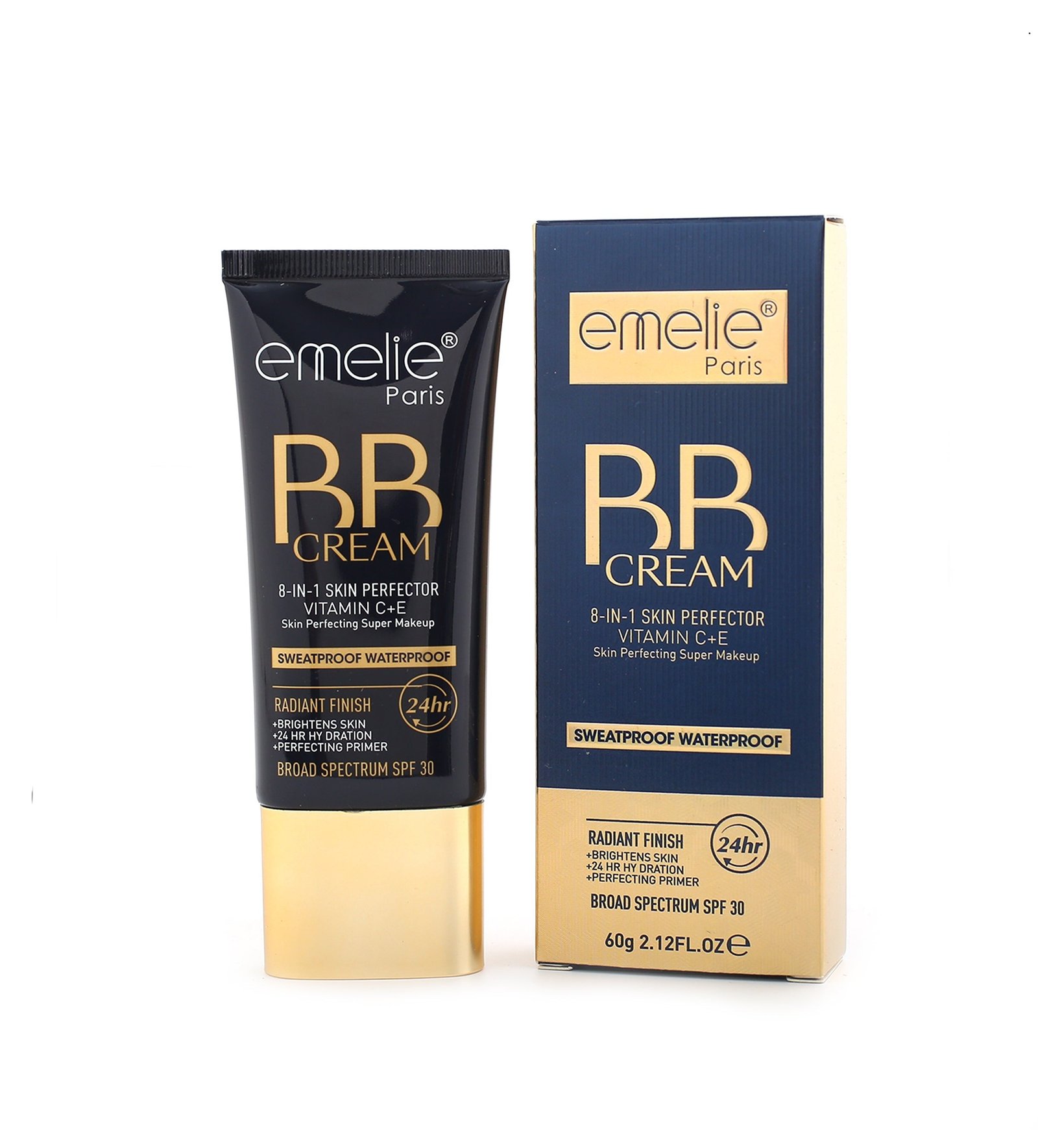 Emelie Paris BB Cream 8-in-1 with Vitamin C and E SPF 30