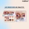 Maliao Get Ready With Me (GRWM) Palette - Long-Lasting Highlighter, Blusher, Contour & Eyeshadow