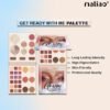 Maliao Get Ready With Me (GRWM) Palette - Long-Lasting Highlighter, Blusher, Contour & Eyeshadow
