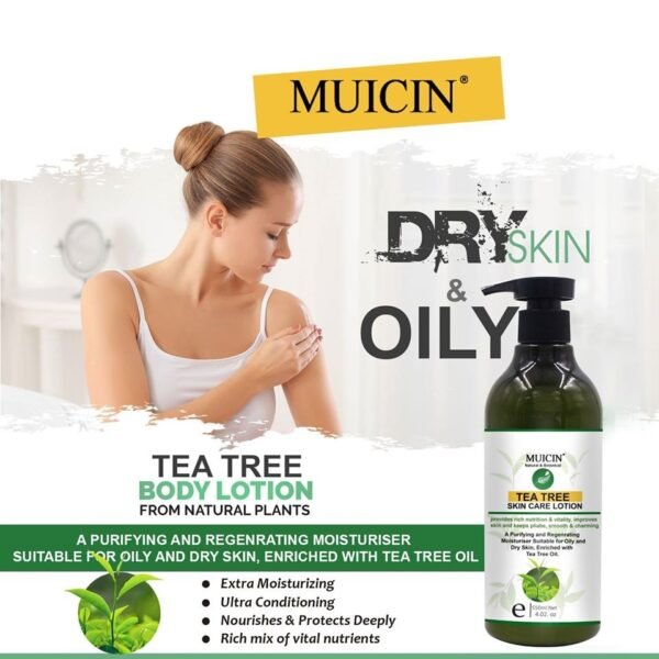 MUICIN Tea Tree Skin Care Body Lotion – Ultra Nourishing Glow