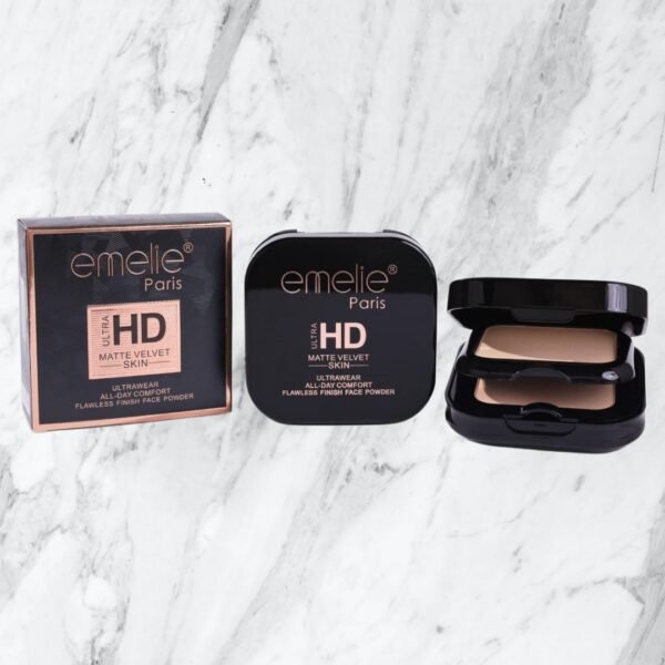 Emelie Paris Ultra HD Matte Velvet Face Powder – Flawless Skin Finish