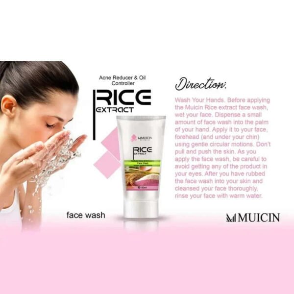 Muicin Rice Extract Face Wash - Gentle Brightening Cleanse