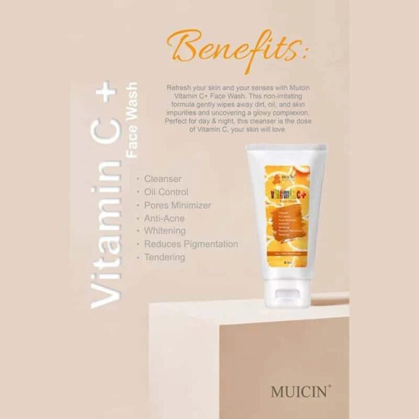 Muicin Vitamin C+ Face Wash - Energizing Bright Clean