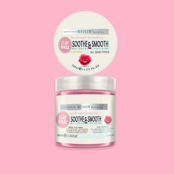 MUICIN Rose Pink Clay Mask – Deep Cleansing Glow