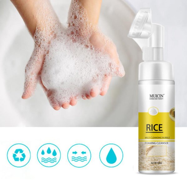 6imagesize_630d5ef2-abca-4e11-a97a-c8d2e7c21886 Muicin Rice Mild Cleansing Bubble Foaming Facial Cleanser - Delicate Purity