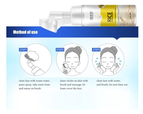 7image_4b0f6a54-fd96-40b3-8c50-94bd72a14da1 Muicin Rice Mild Cleansing Bubble Foaming Facial Cleanser - Delicate Purity