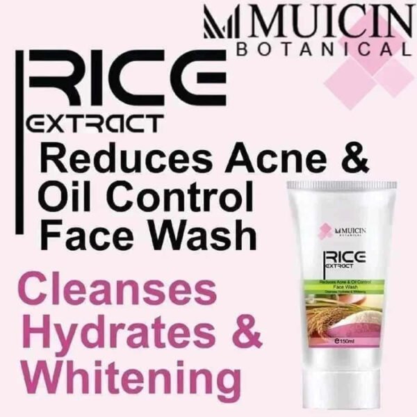 Muicin Rice Extract Face Wash - Gentle Brightening Cleanse