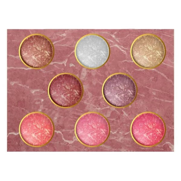 MUICIN Baked Terracotta Highlight Blush & Eyeshadow Palette - Warm Radiance