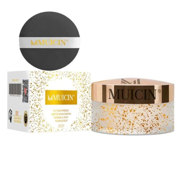 Muicin Translucent Setting Powder Limited Gold Edition - Elite Fix: Luxurious Long-Lasting Matte Finish